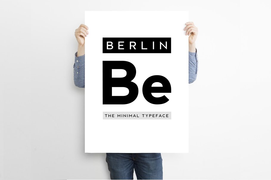 Beispiel einer Berlin Bold-Schriftart